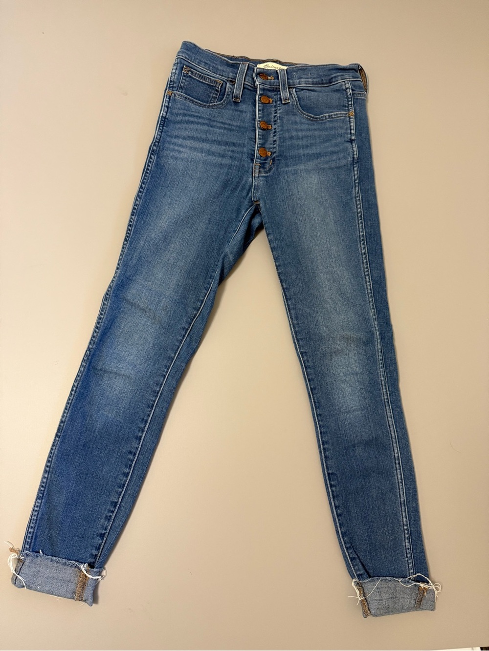Madewell 10" High-Rise Skinny Jeans Size 27. P11
